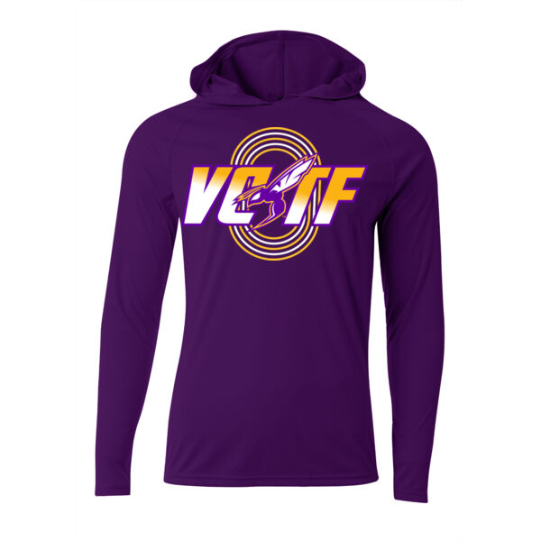 D1/D2 - A4 N3409 Men's Cooling Performance Long-Sleeve Hooded T-shirt Thumbnail